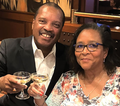 Larry '78 and Jackie '80 Richardson. Links to their story