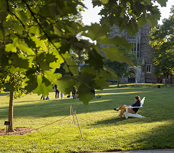 Student sitting in a chair. Links to Gifts from Retirement Plans Student sitting in a chair. Links to Gifts from Retirement Plans
