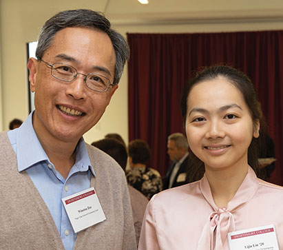 Winston Zee P’07 and his wife Peggy Chan P’07 