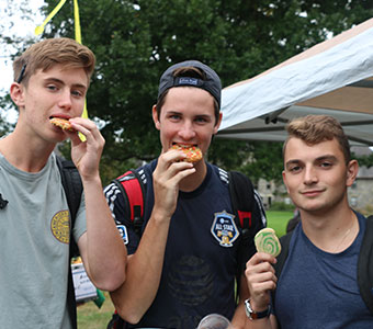 Photo of three students eating cookies. Links to Tangible Personal Property Photo of three students eating cookies. Links to Tangible Personal Property